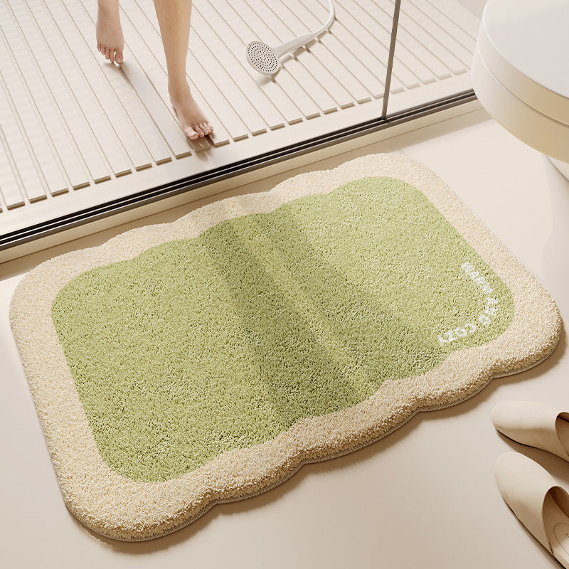 Soft Textured Bathroom Rug Bowlift