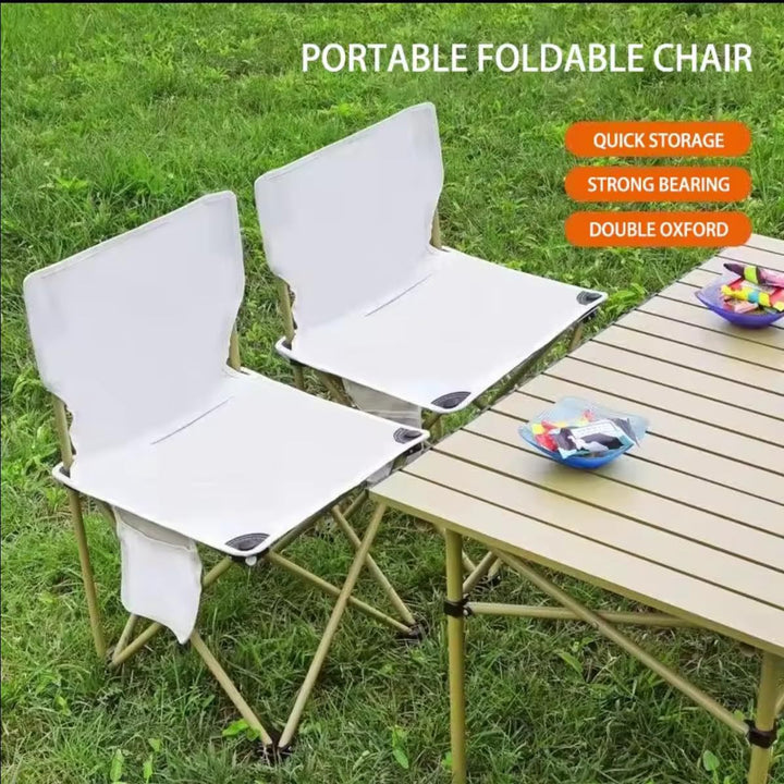 Women folding camping chair with backrest Bowlift