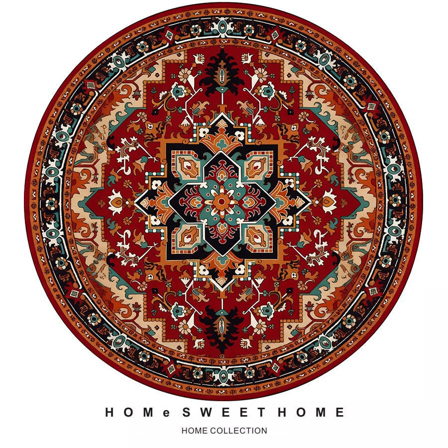 Vintage-Inspired Round Rug