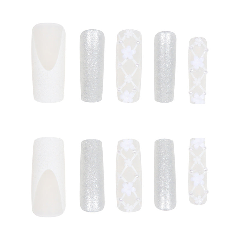 Elegant Decorative Nail Art Press-On Set Bowlift
