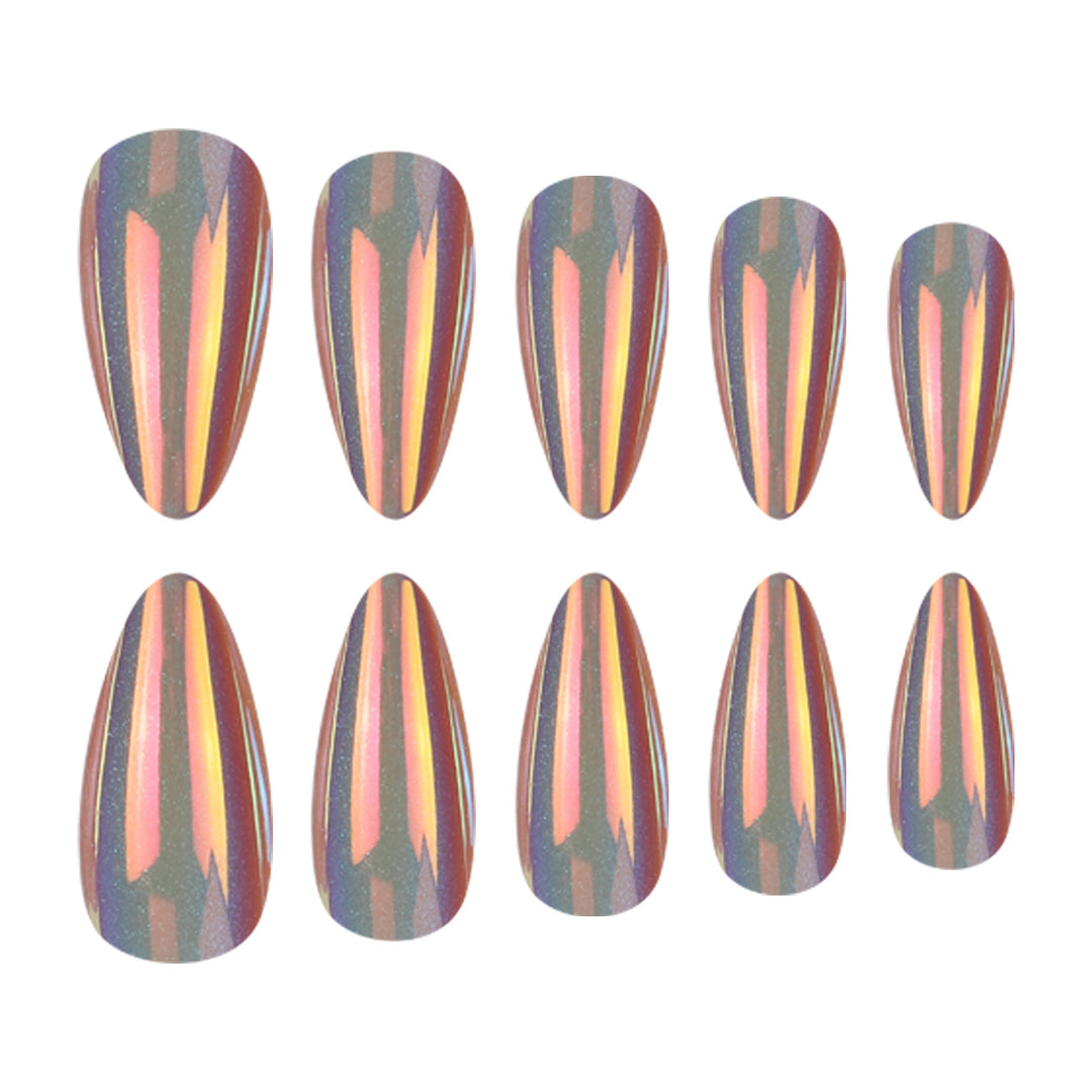 Elegant Long Stiletto Press-On Nails Bowlift