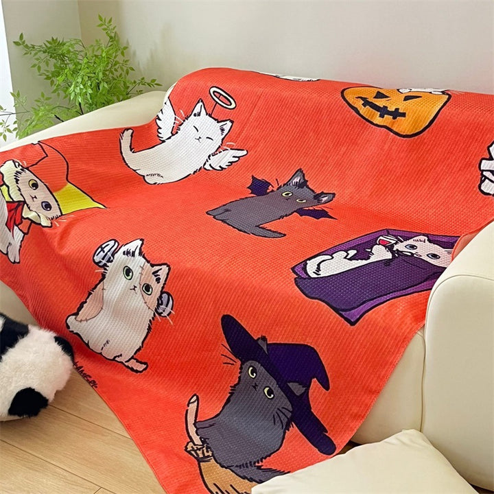 Artistic Cat-Themed Tapestry Blanket