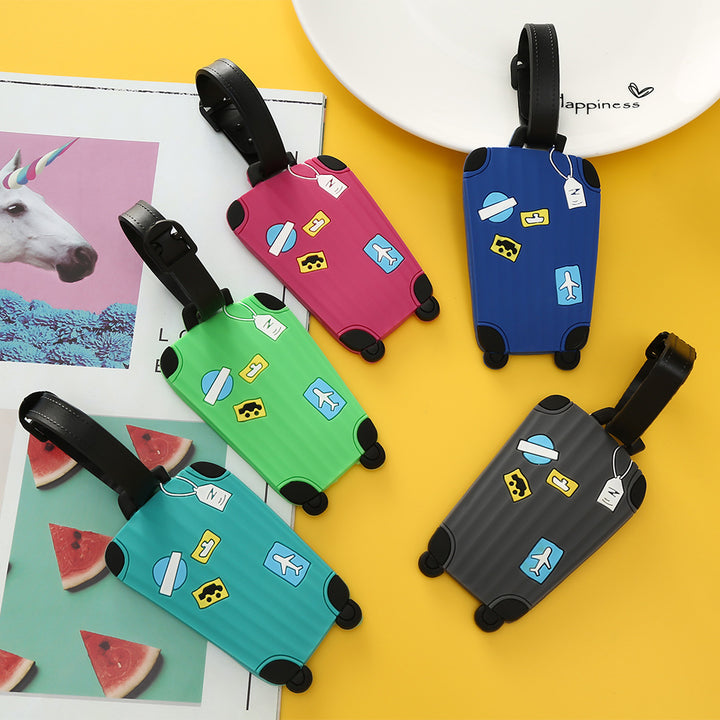 Unisex Luggage Tag in Modern Suitcase Design Bowlift