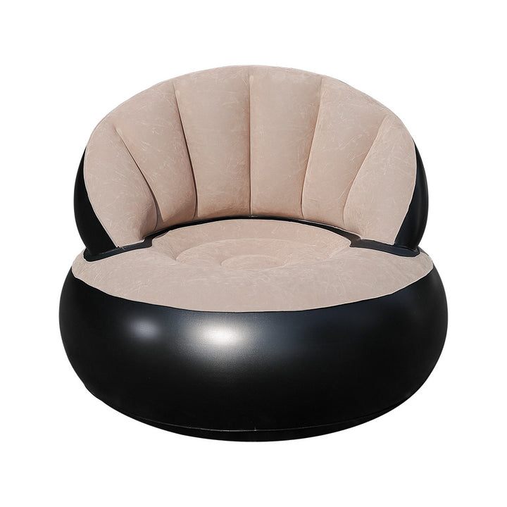 Women's Inflatable Comfort Armchair with Soft Surface Texture Bowlift