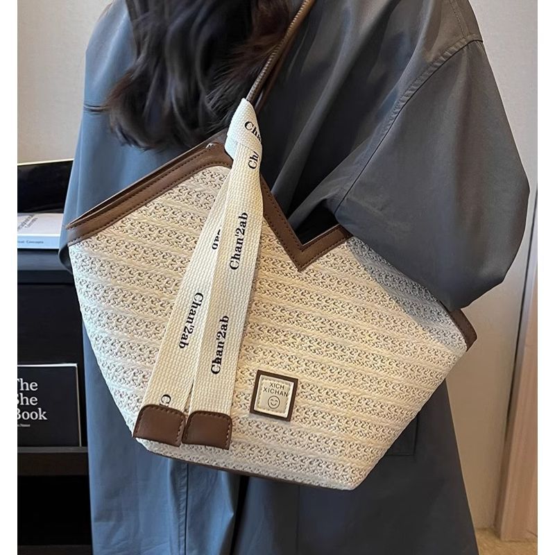 Woven Texture Shoulder Bag Bowlift