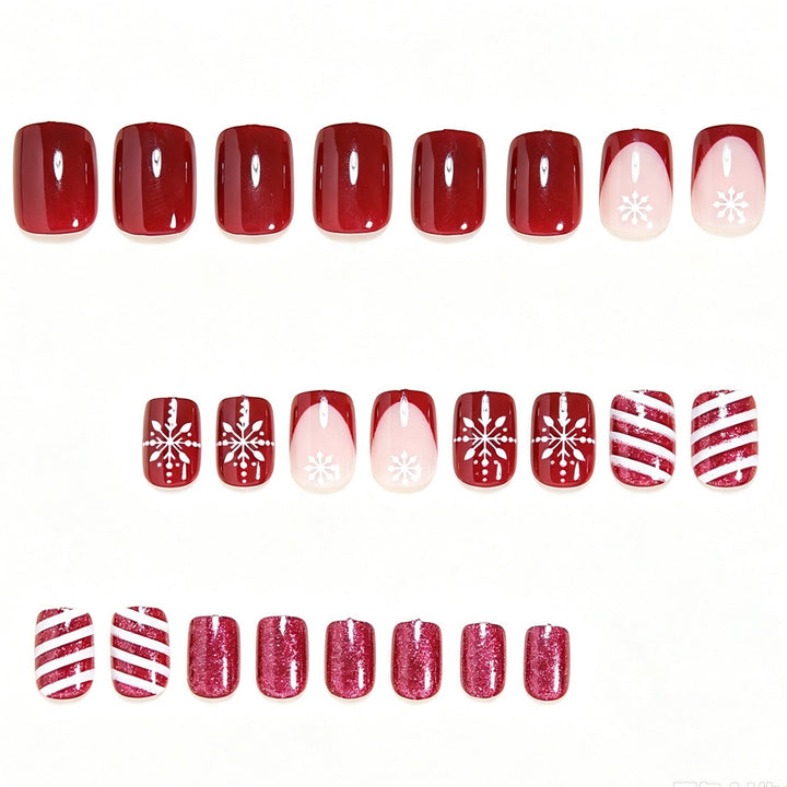 Festive Holiday-Themed Nail Art Set Bowlift