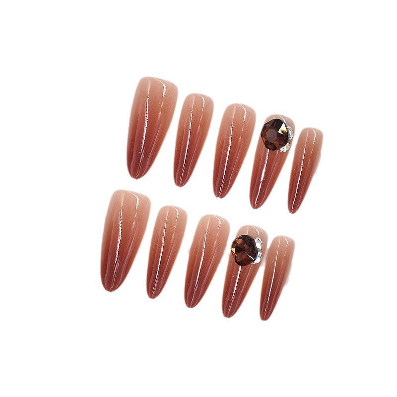 Elegant Press-On Nail Art Set Bowlift