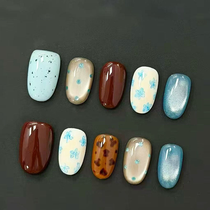 Whimsical Bunny-Themed Press-On Nail Art Set Bowlift