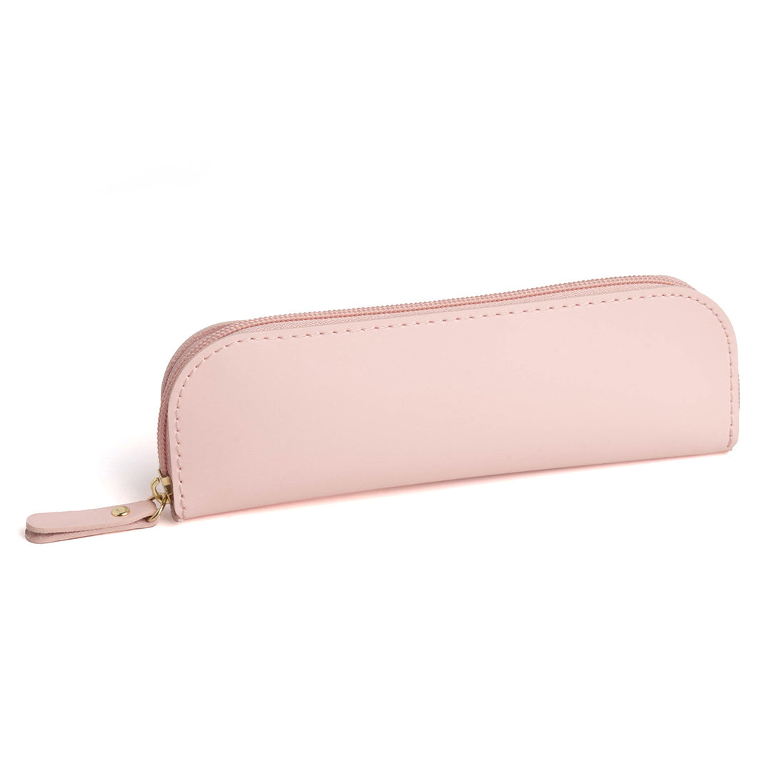 Zippered Leather Pencil Case Bowlift