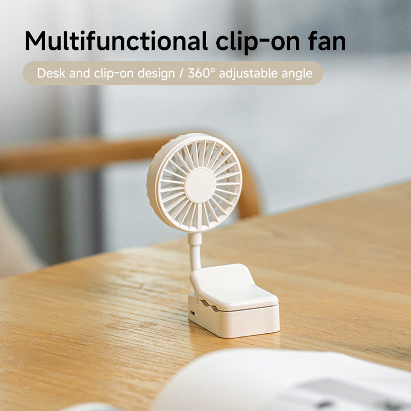 Ladies portable clip fan with flexibility Bowlift