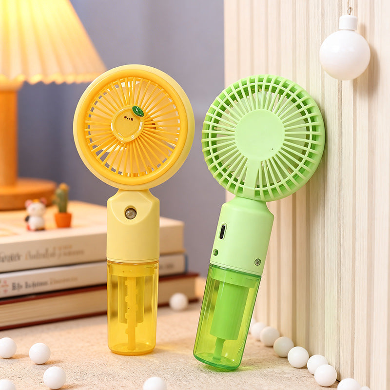 Ladies portable hand fan with spray function Bowlift