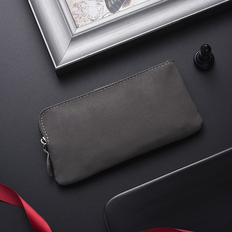 Premium Leather Zippered Wallet Organizer Bowlift