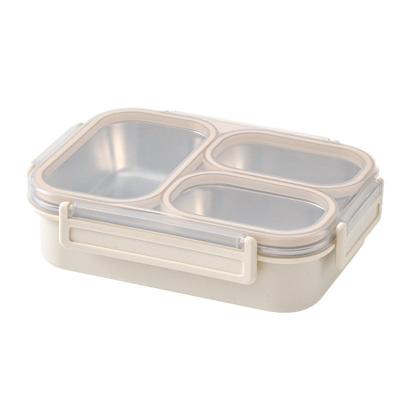 Three-Compartment Stainless Steel Bento Lunchbox Bowlift