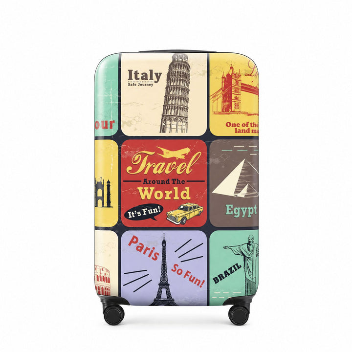 Camouflage Patterned Hard Shell Luggage Bowlift