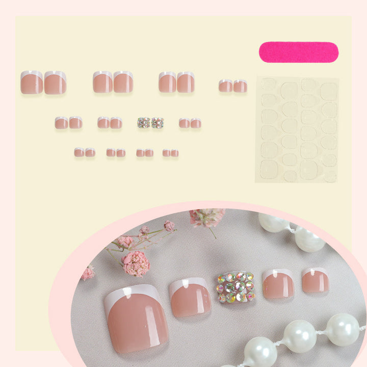 Artificial nail set with glamorous 3D decorations Bowlift