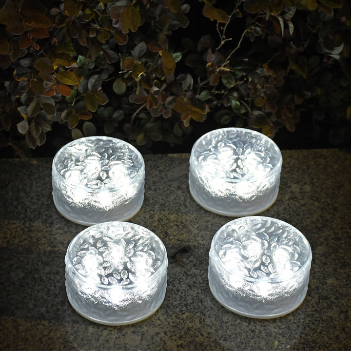 Frosted Glass In-Ground Solar Pathway LED Lights Bowlift