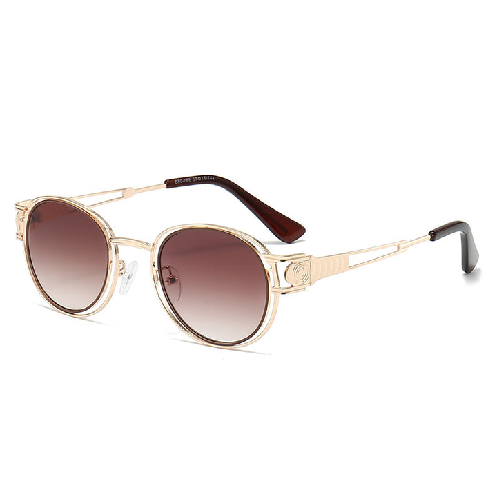 Women's sunglasses with fashionable metal frame and comfortable nose pads Bowlift