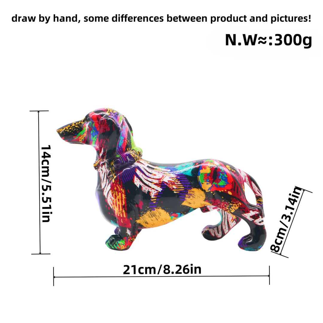 Creative decoration figure of a dachshund Bowlift