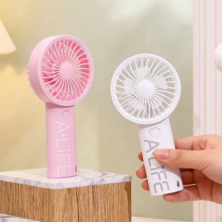 Women's Portable USB Hand Fan with Adjustable Fan Speed Bowlift