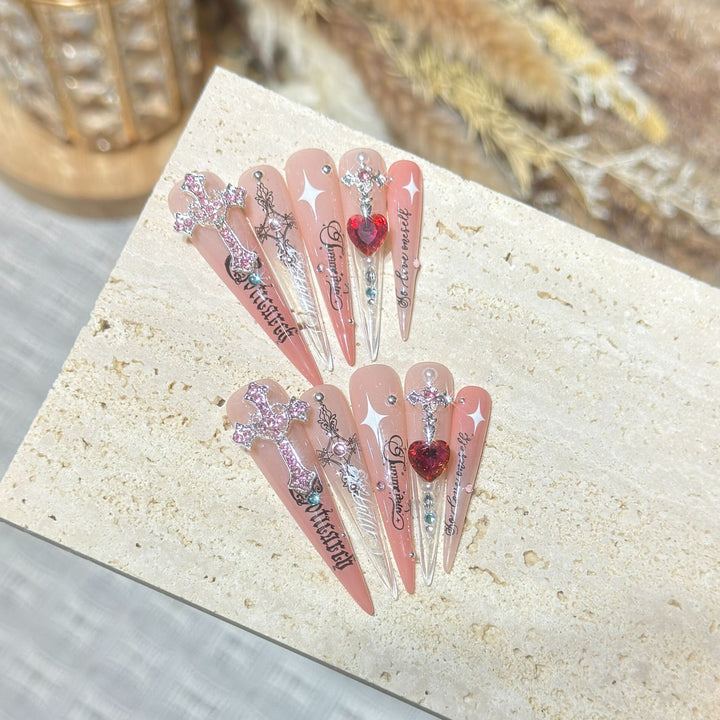 Artistic Press-On Nail Tips Bowlift