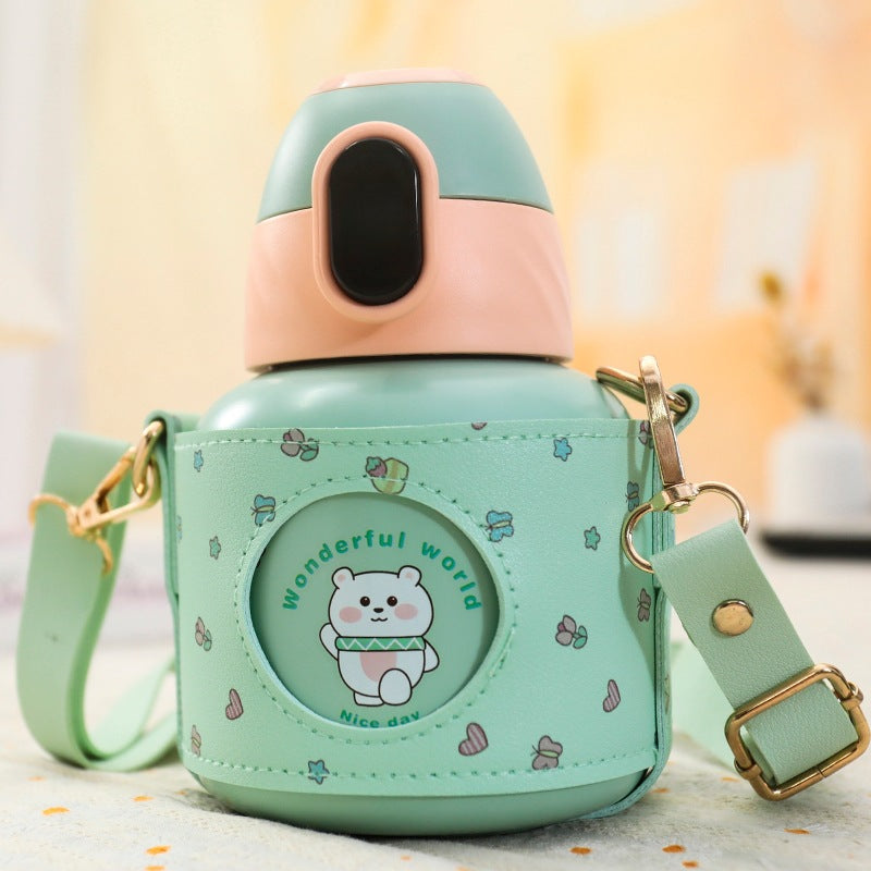 Ladies Insulated Water Bottle with Cute Animal Design Bowlift
