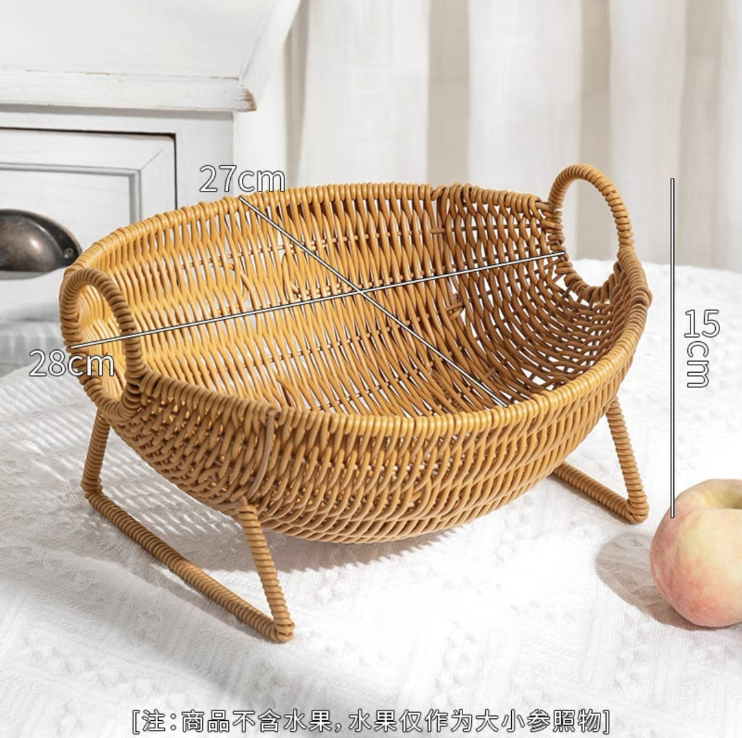 Unisex Designer Storage Basket with Elegant Handles Bowlift