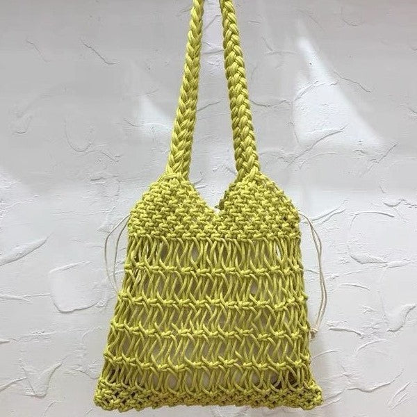 Hand-knotted shopping and beach bag Bowlift