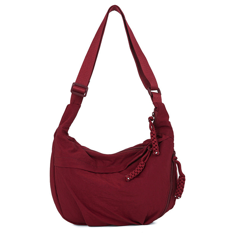 Casual shoulder bag with multifunctional zip pockets Bowlift
