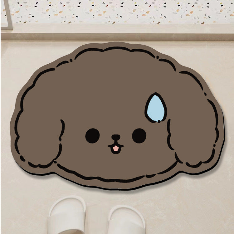 Cartoon Sheep Bath Mat Bowlift
