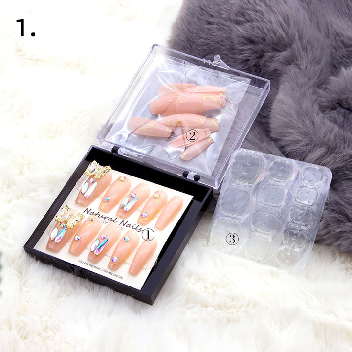 Elegant Pre-Designed Press-On Nail Set Bowlift