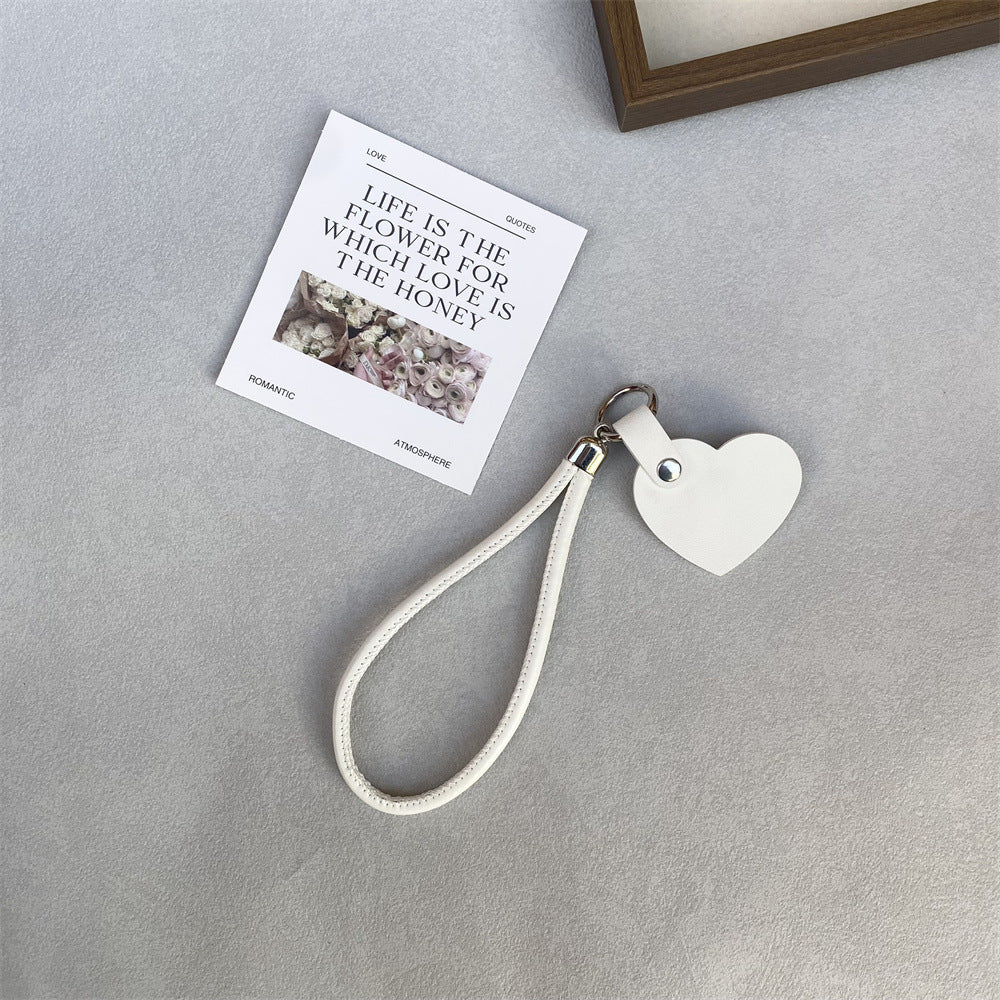 Leather Heart Keychain Bowlift