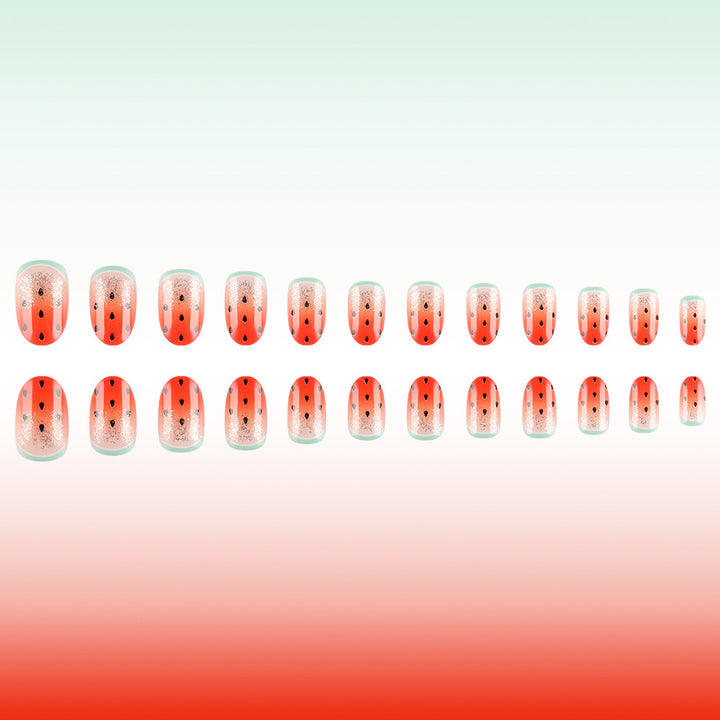 Fun Watermelon-Themed Nail Art Bowlift