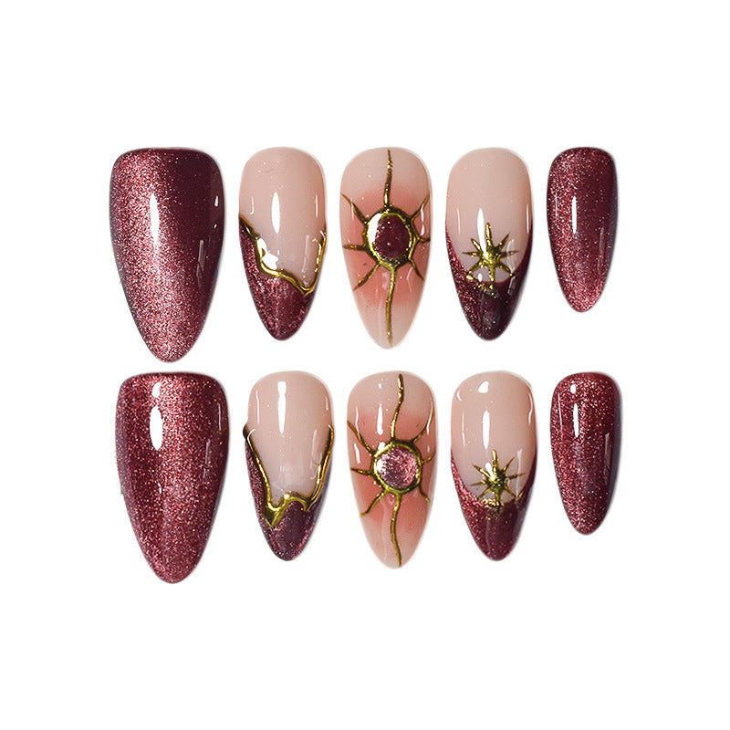 Elegant Pointed Nail Art Extensions Bowlift