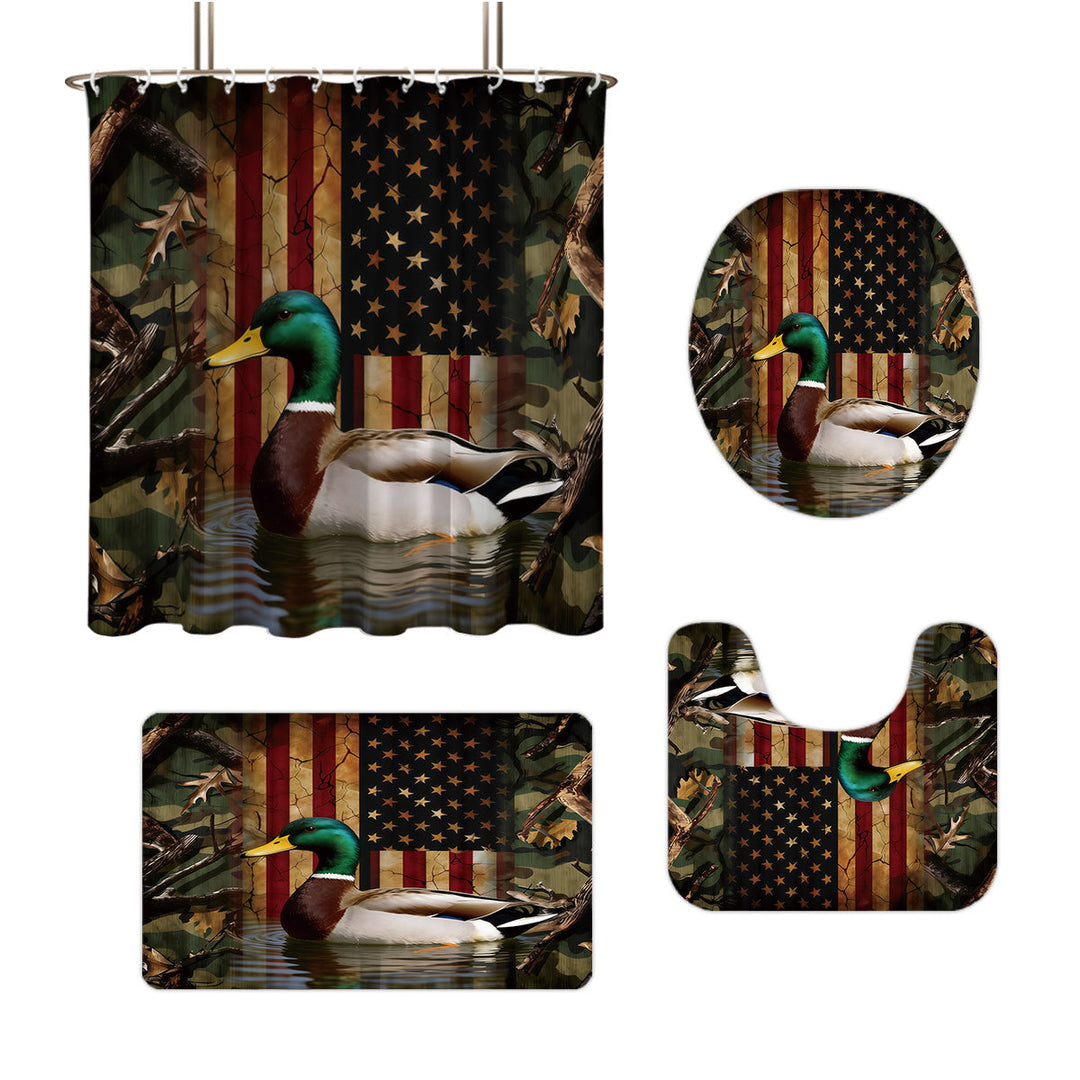 Digital Duck-Themed Bathroom Set Bowlift