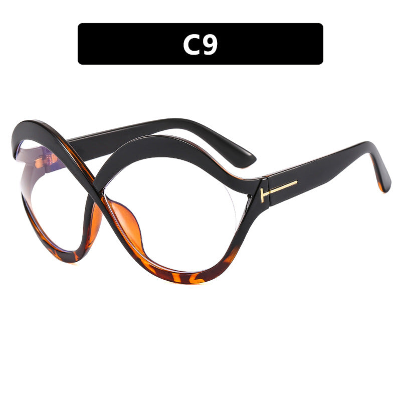 Women's extravagant Cat-Eye sunglasses with curved frame Bowlift
