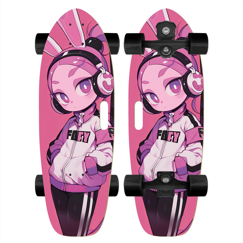 Mini Skateboard Deck with Textured Grip Bowlift