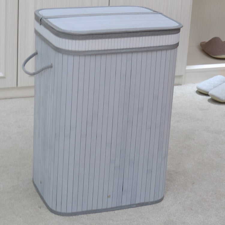 Elegant Laundry Basket Made of Natural Bamboo Bowlift
