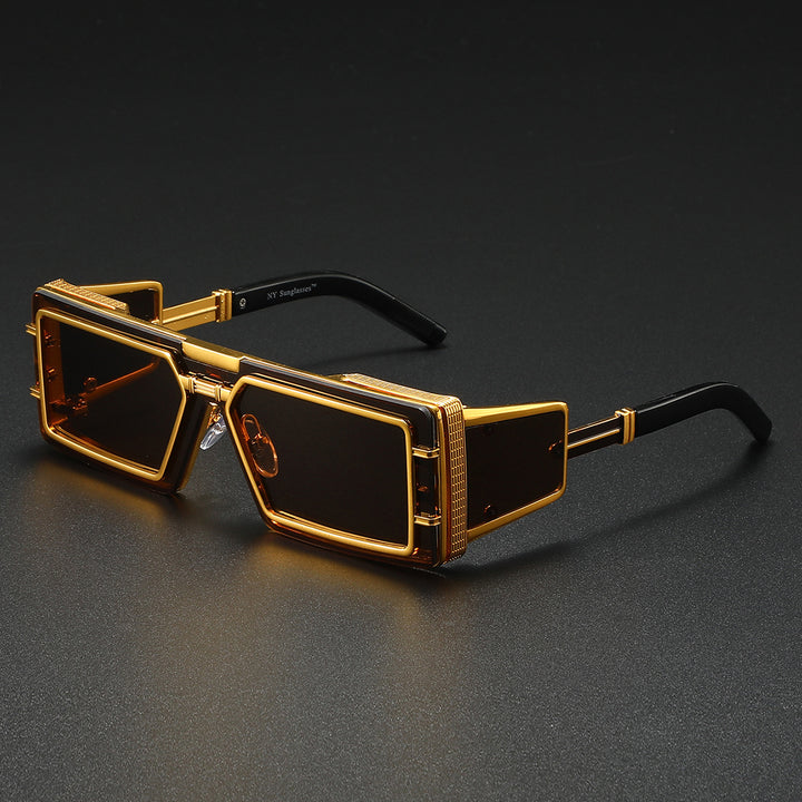Ladies Fashion Designer Sunglasses with Generous Frame and Stylish Accent Bowlift