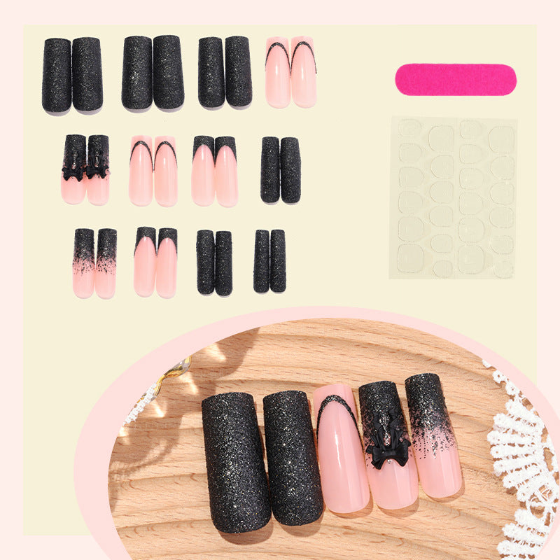Artistic Glitter Gradient Press-On Nail Set Bowlift