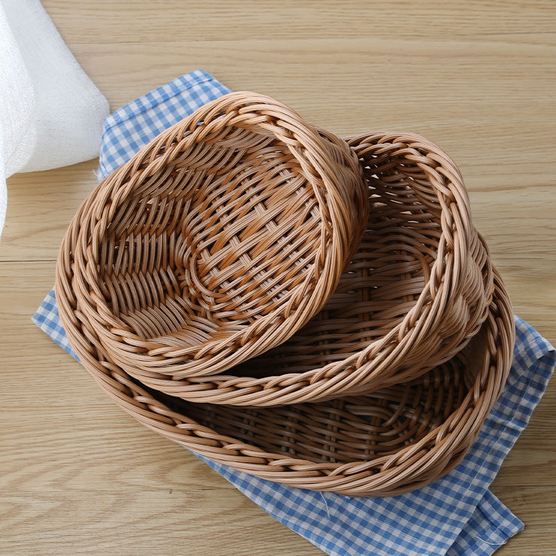 Decorative Woven Fruit Basket Bowlift