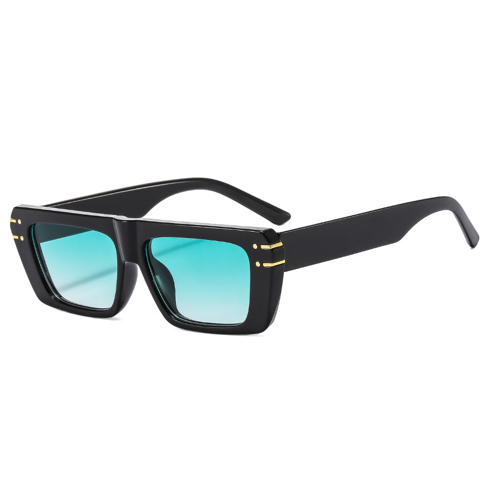 Women's fashionable square sunglasses with shiny accents Bowlift