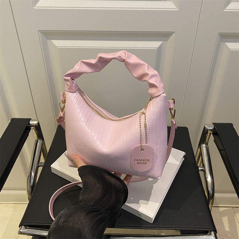 Ribbed Texture Shoulder Bag Bowlift