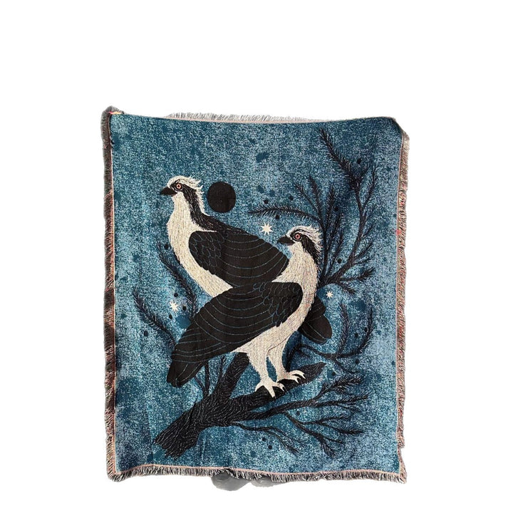 Artistic Nature-Inspired Throw Blanket