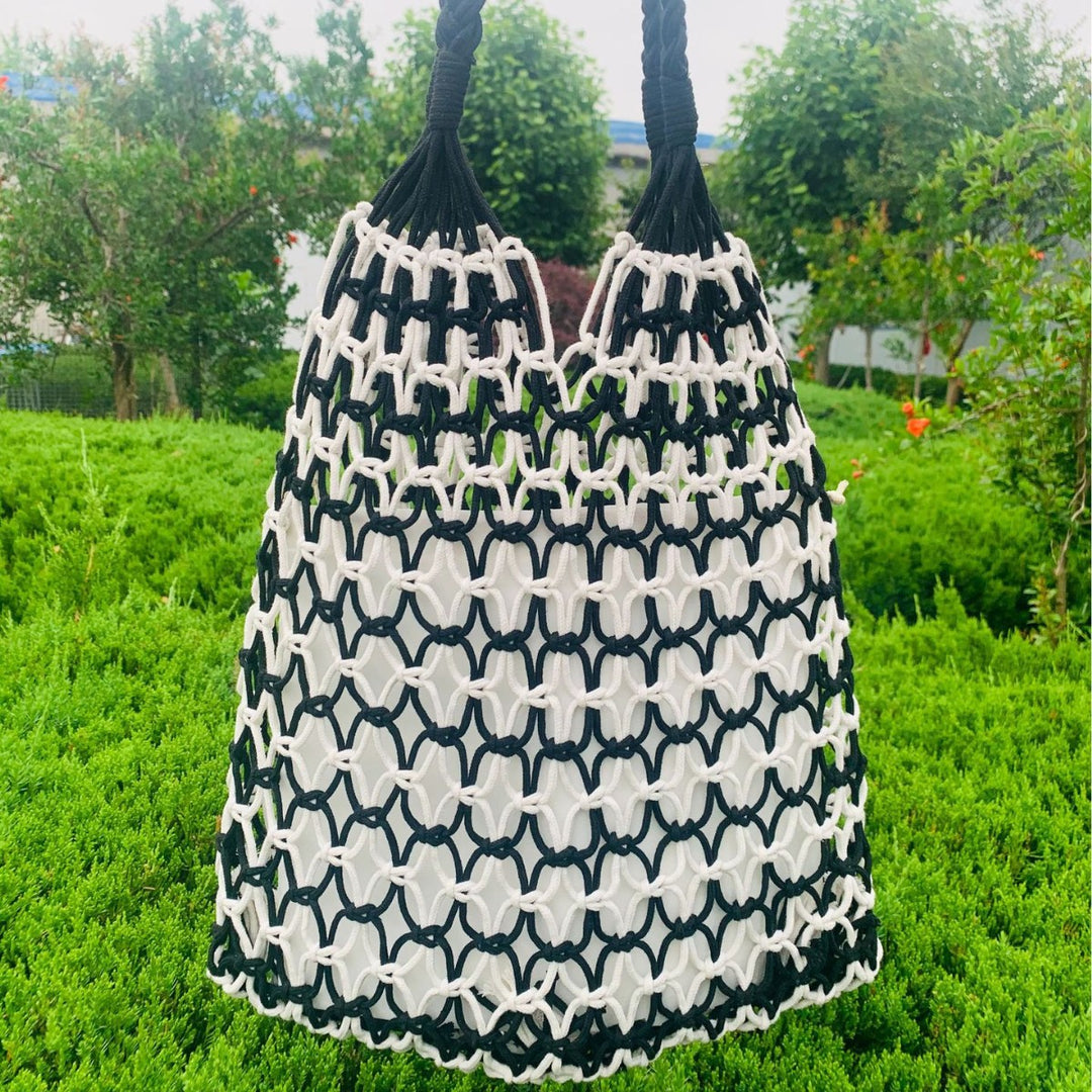 Handcrafted mesh tote bag made of tear-resistant material Bowlift