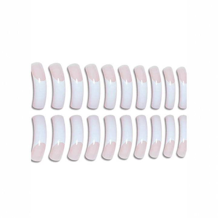 Premium French Tip Nail Extensions Bowlift