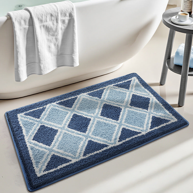 Turtle-Themed Plush Bath Mat Bowlift