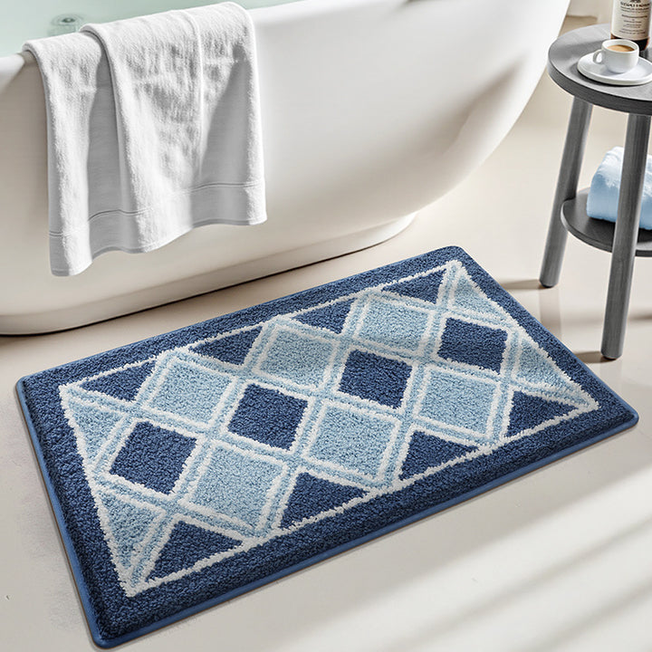 Turtle-Themed Plush Bath Mat Bowlift