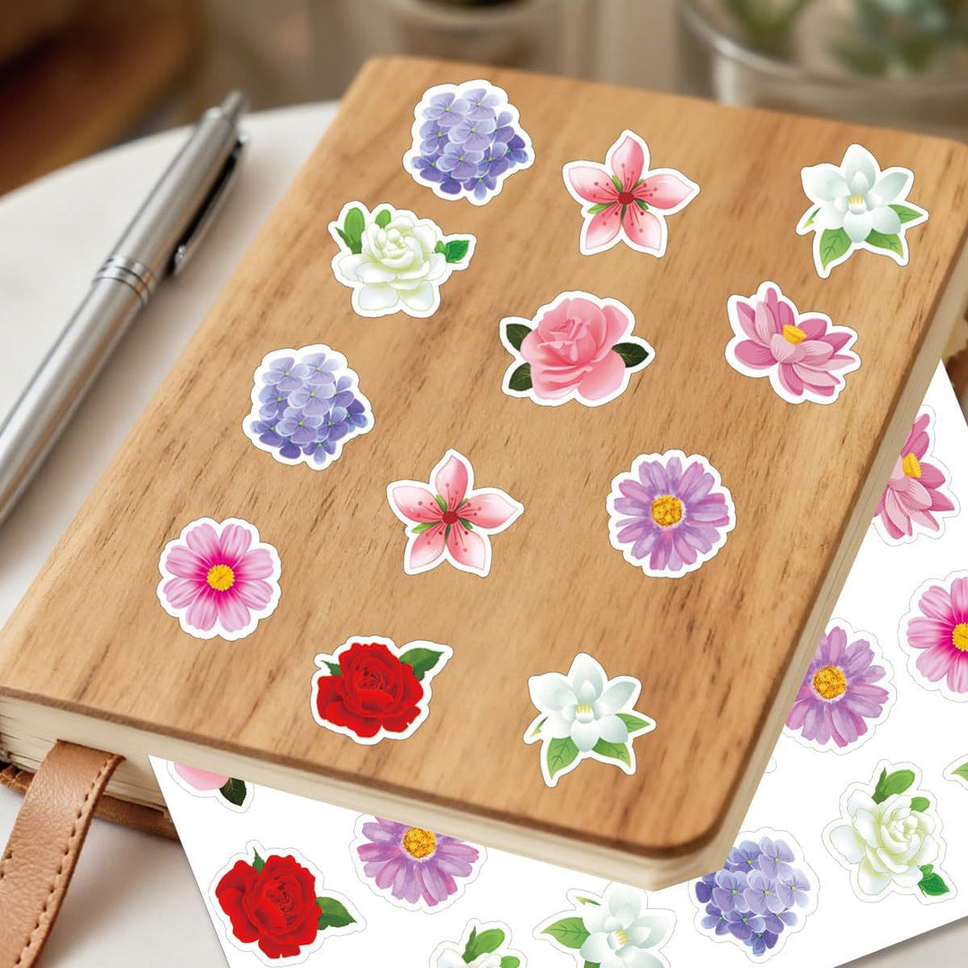 Floral-Themed Sticker Set Bowlift