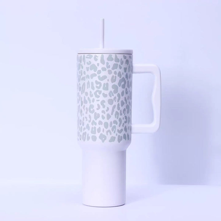 Ladies drinking cup with unique leopard pattern Bowlift