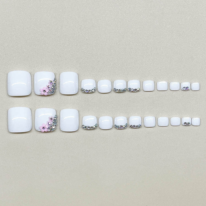 Deluxe Decorative Gel Toe Nail Art Enhancements Bowlift